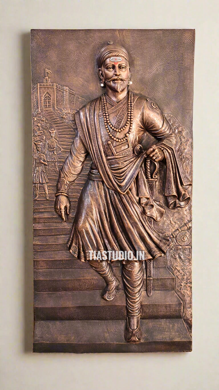 Chattrapati Shivaji Maharaj 3D Wall Art 4x2 | Wall Sculpture