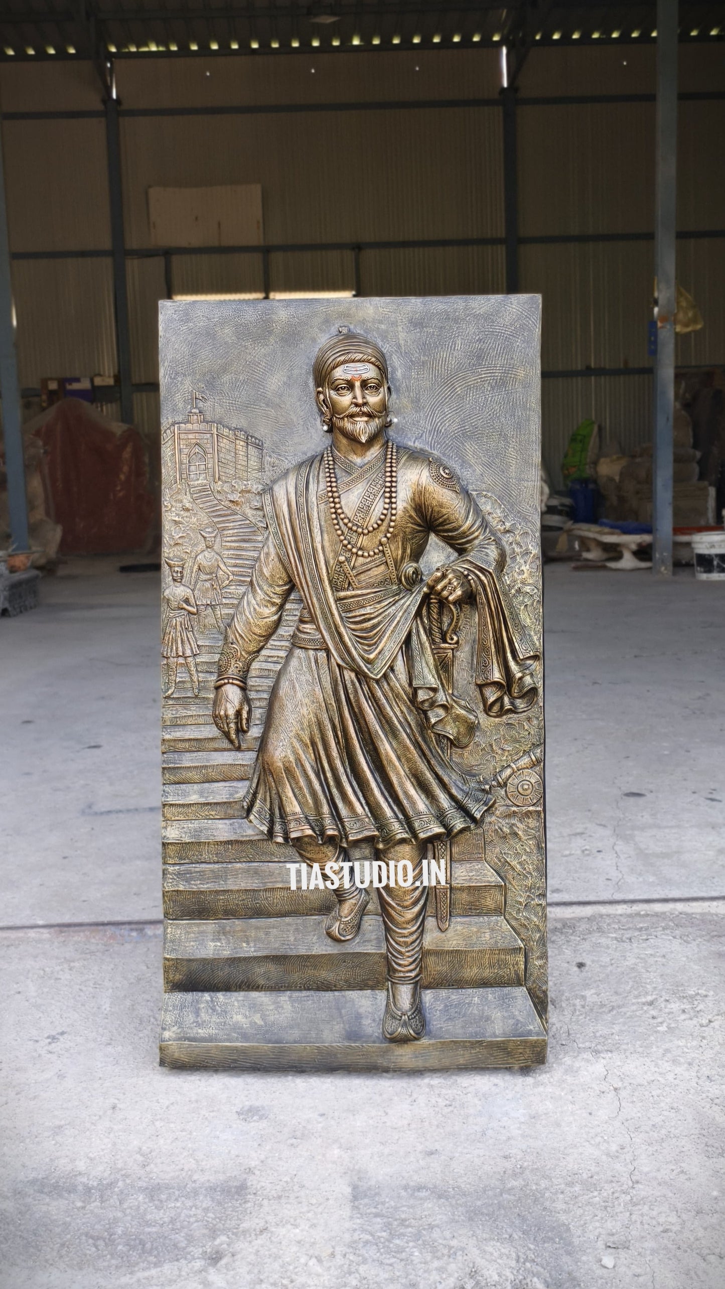 Chattrapati Shivaji Maharaj 3D Wall Art 4x2 | Wall Sculpture
