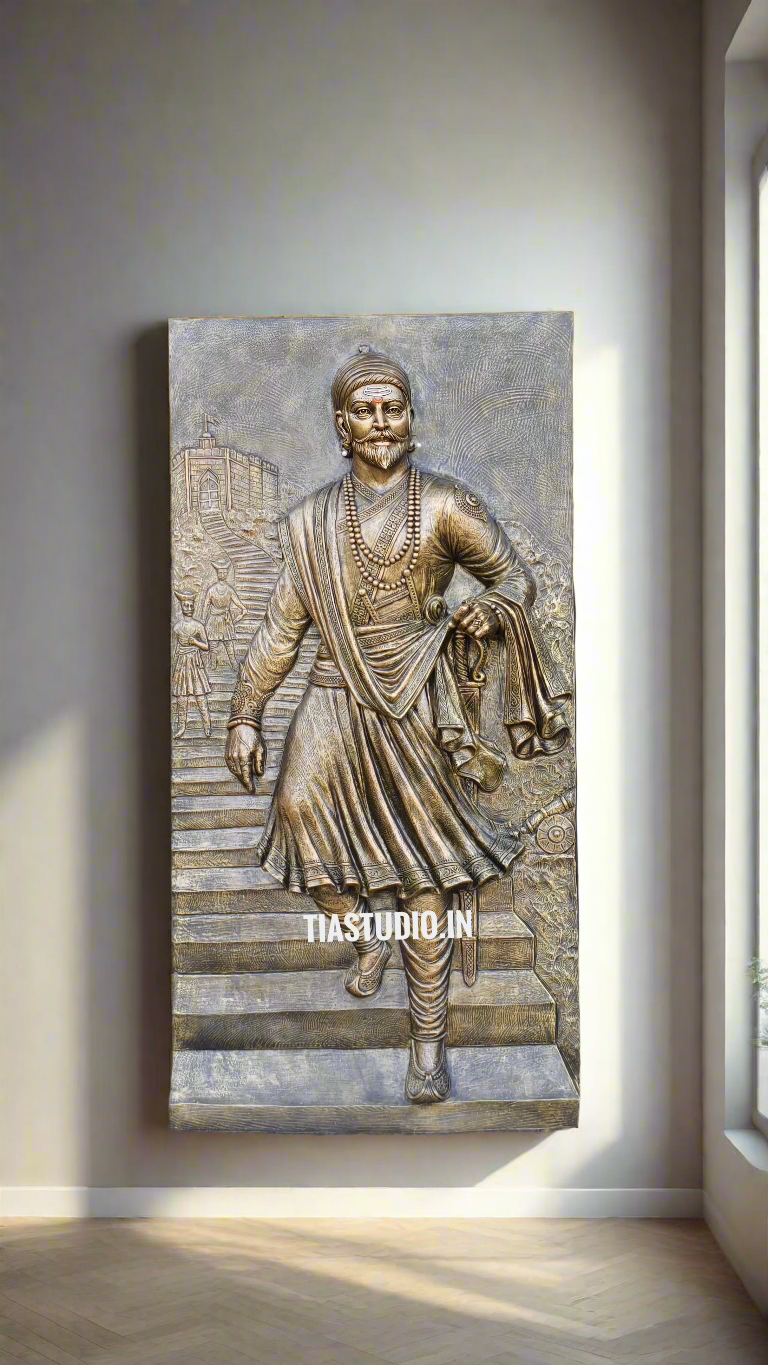 Chattrapati Shivaji Maharaj 3D Wall Art 4x2 | Wall Sculpture