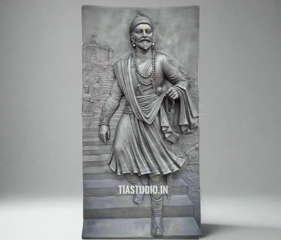 Chattrapati Shivaji Maharaj 3D Wall Art 4x2 | Wall Sculpture
