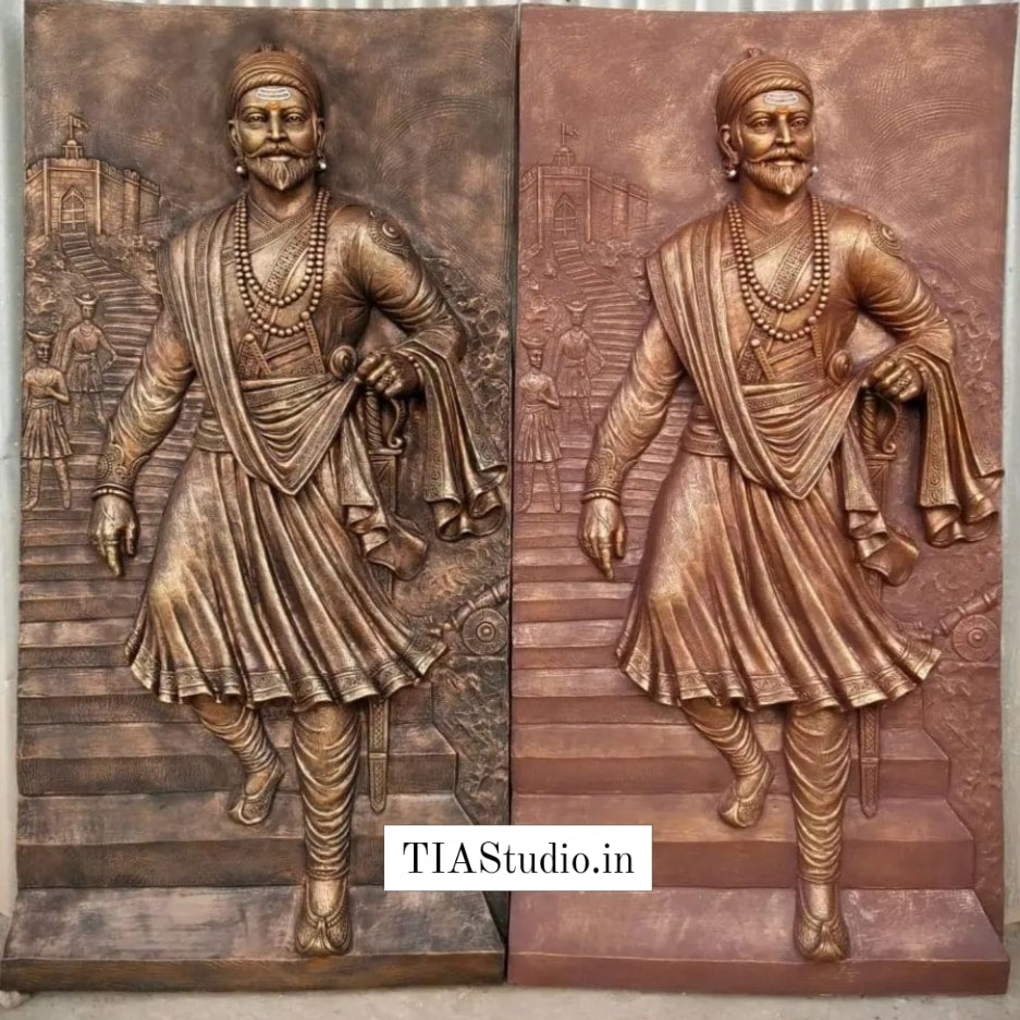 Chattrapati Shivaji Maharaj 3D Wall Art 4x2 | Wall Sculpture