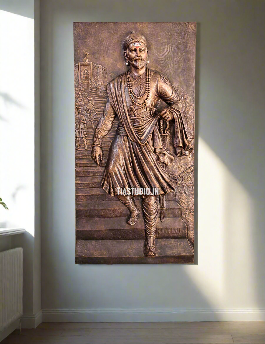 Shivaji Maharaj Wall Hanging Sculpture artwork