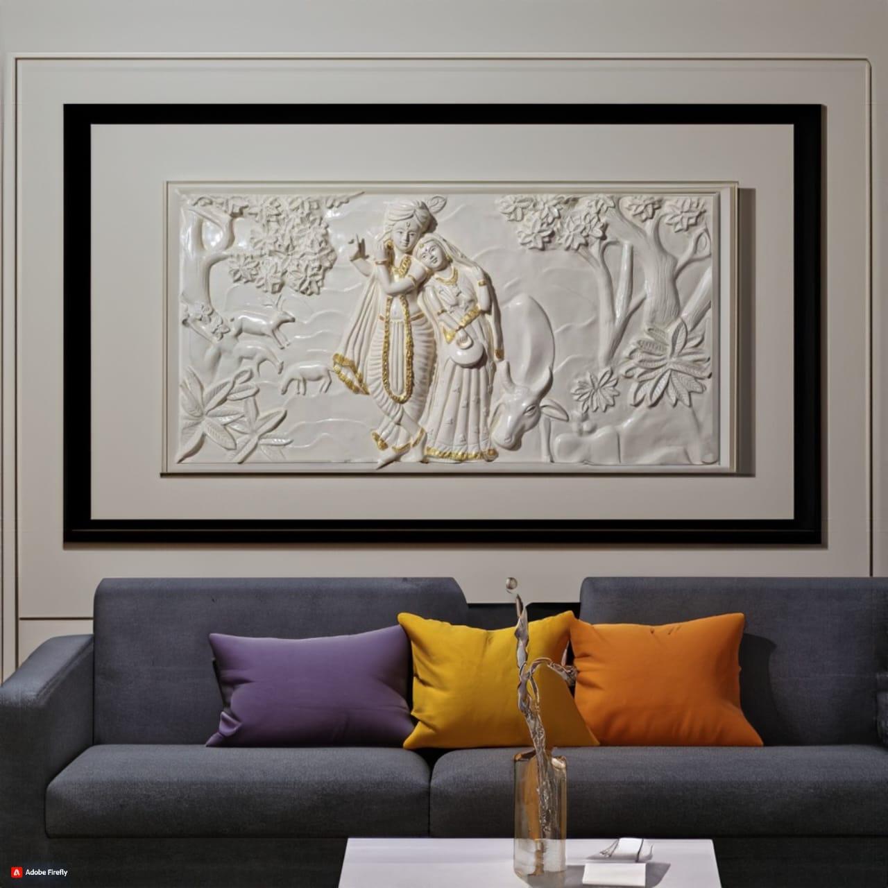 Radha Krishna portrait