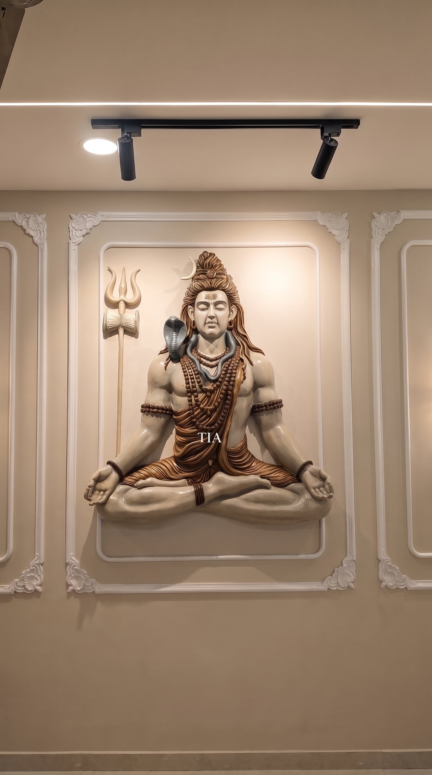 Lord Shiva Wall Hanging 3D Artwork | 3.5 ft x 3 ft