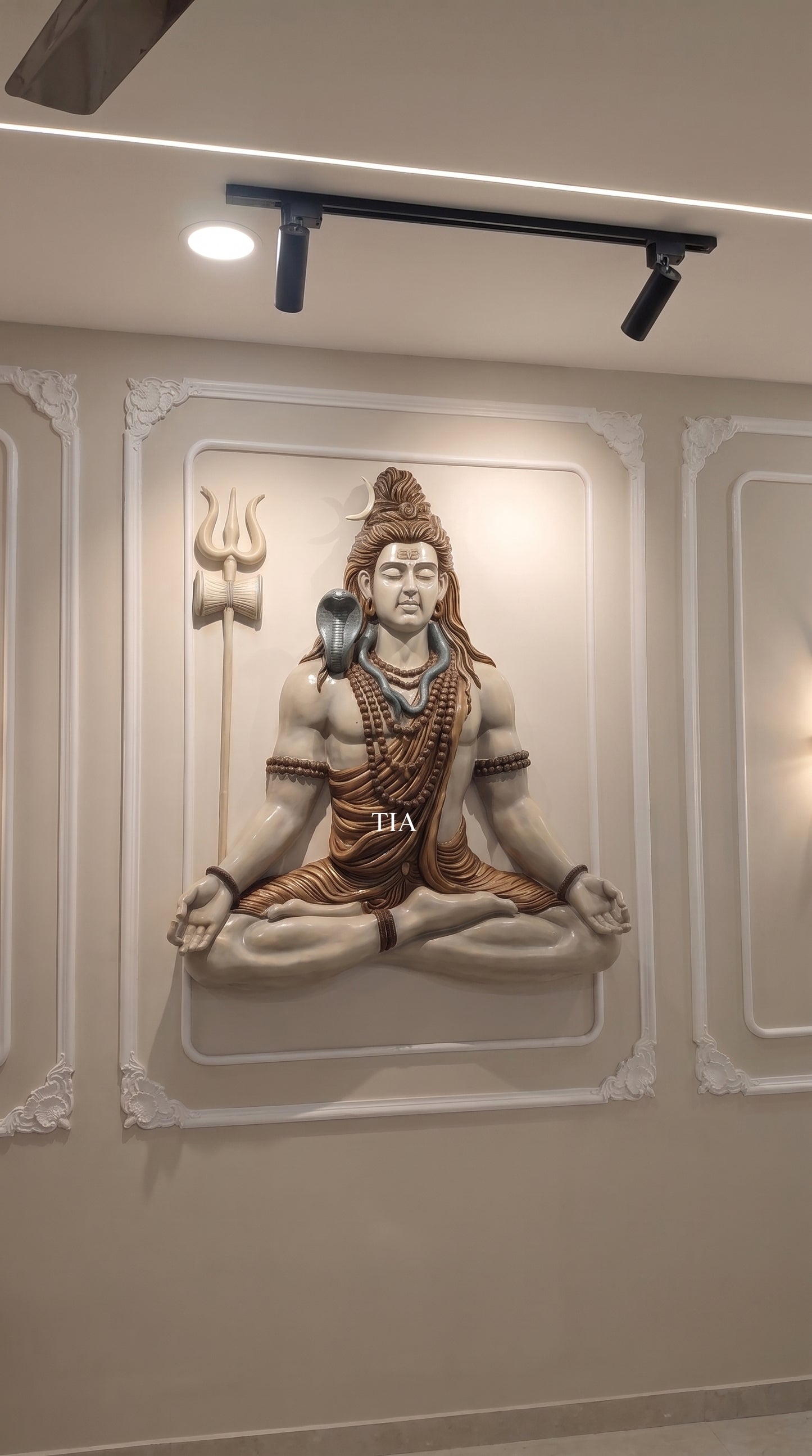 Lord Shiva Wall Hanging 3D Artwork | 3.5 ft x 3 ft