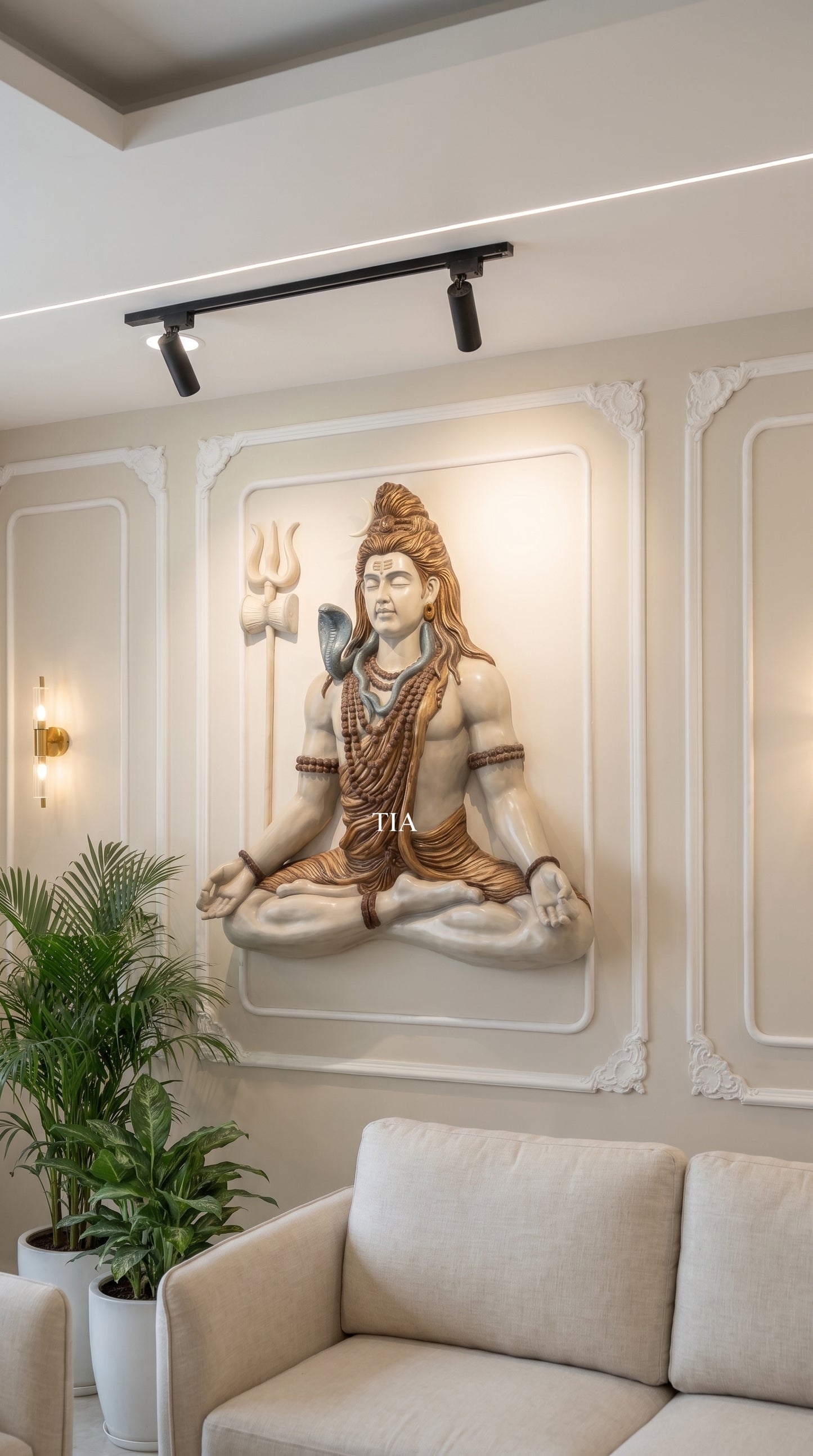 Lord Shiva Wall Hanging 3D Artwork | 3.5 ft x 3 ft