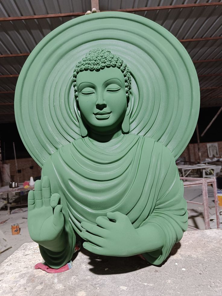 Buddha High Relief Sculpture 2.5 Feet