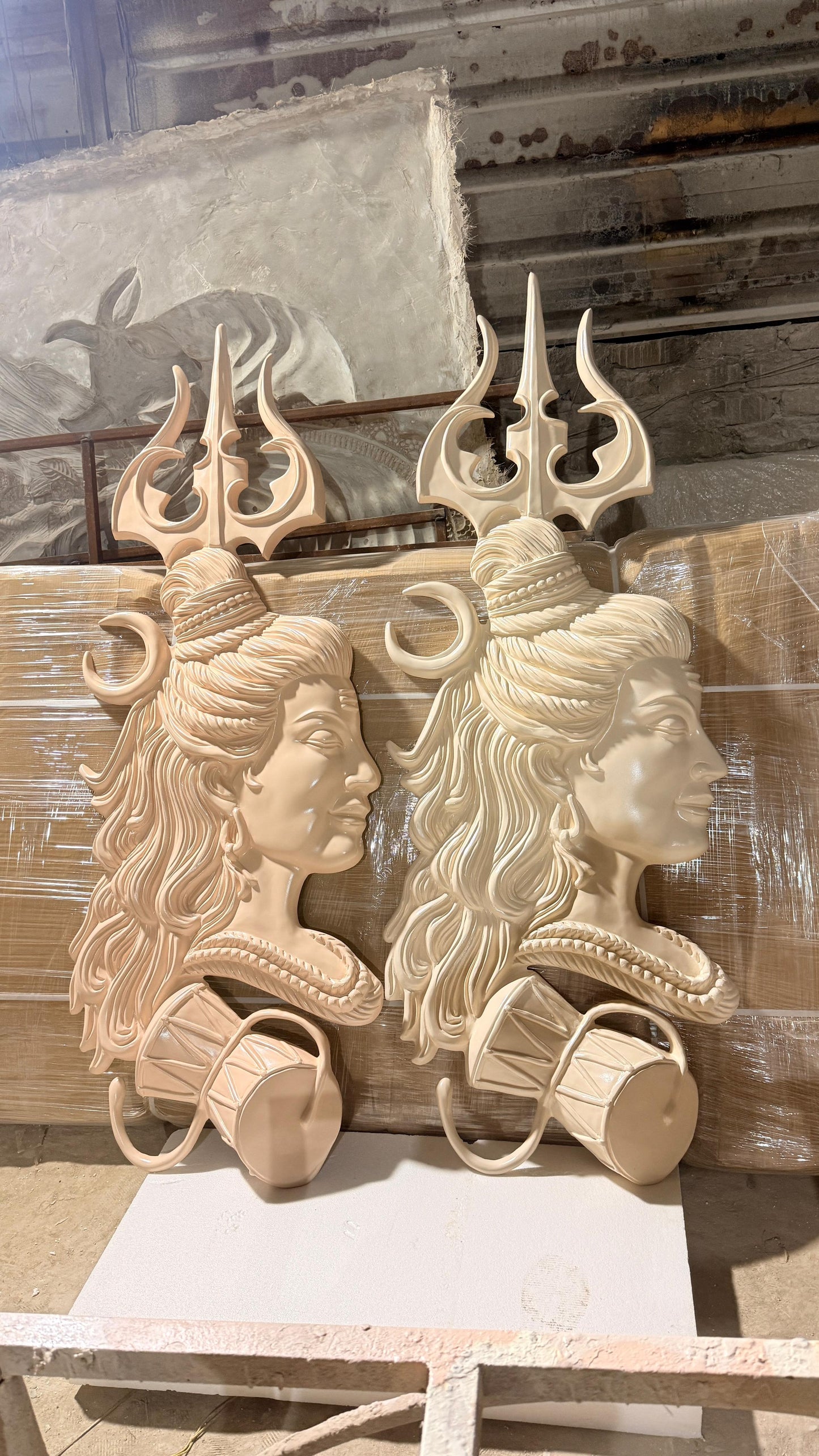 Lord Shiva Abstract Design  Relief Wall Sculpture