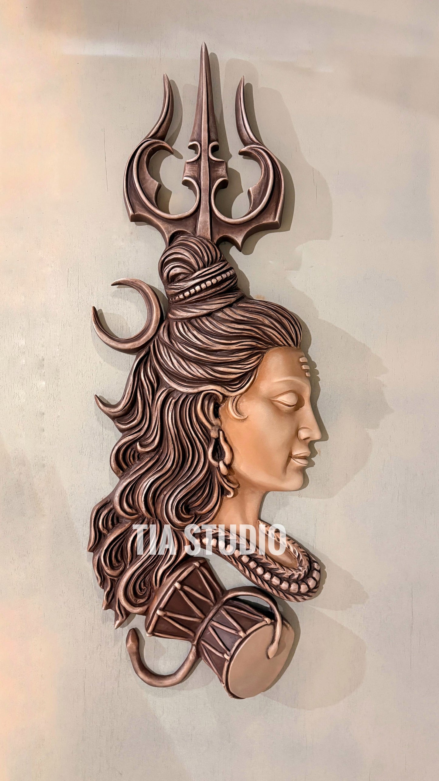 Lord Shiva Abstract Design  Relief Wall Sculpture
