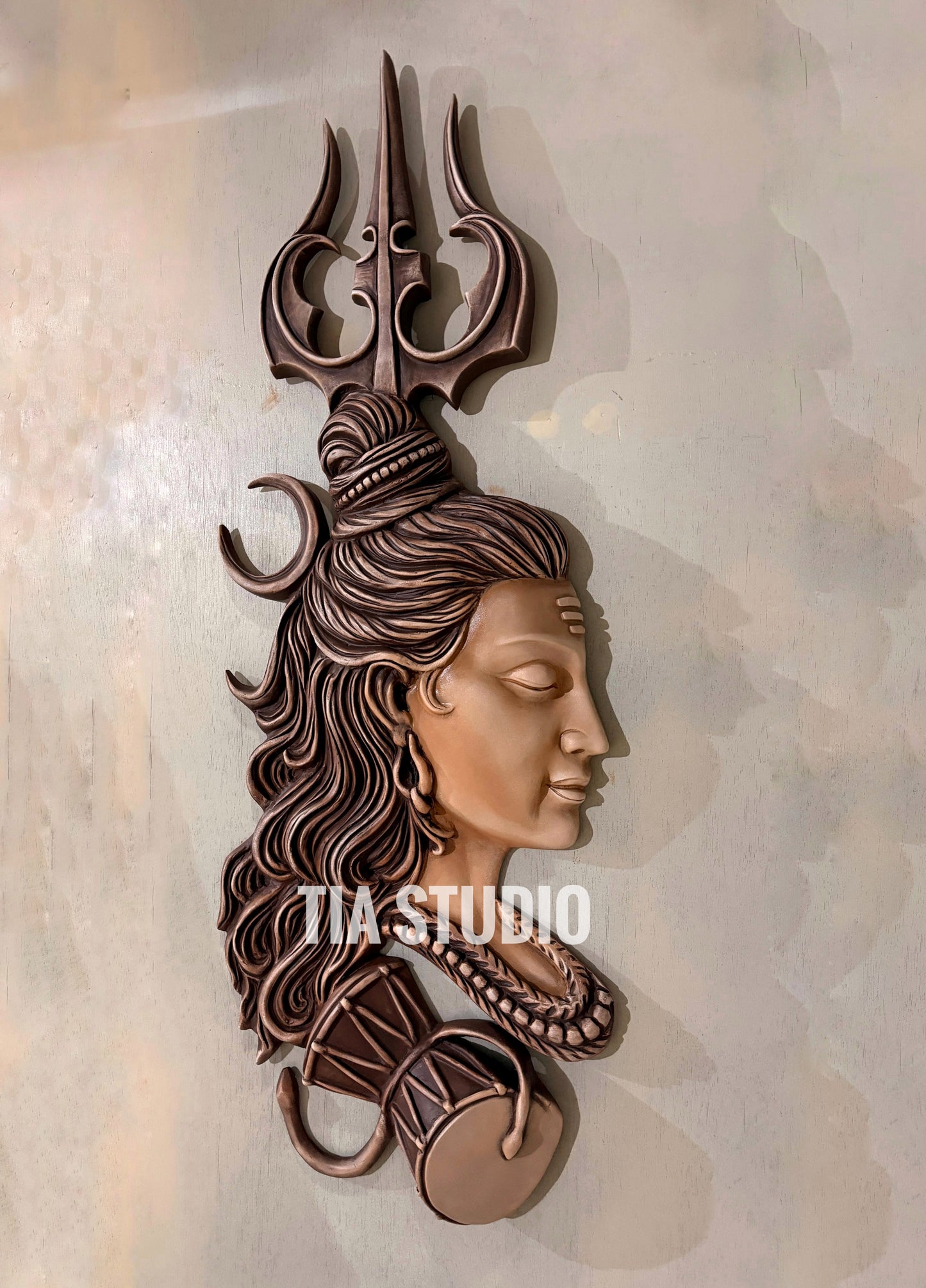Lord Shiva Abstract Design  Relief Wall Sculpture