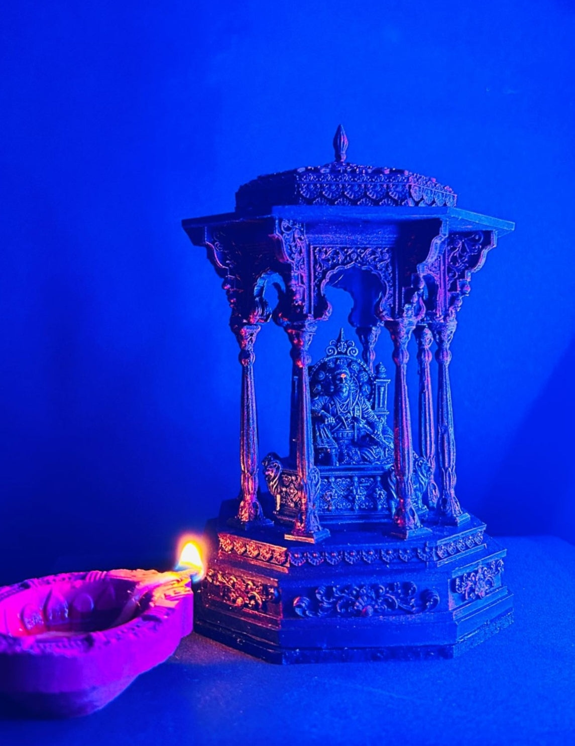 Meghdambari Chatrapati Shiva ji Maharaj Decor Showpiece with Ambient Lighting